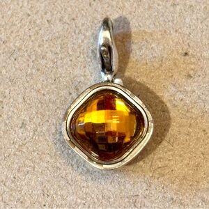 Brighton November Venus Birthstone Charm in golden-brown Topaz Retired